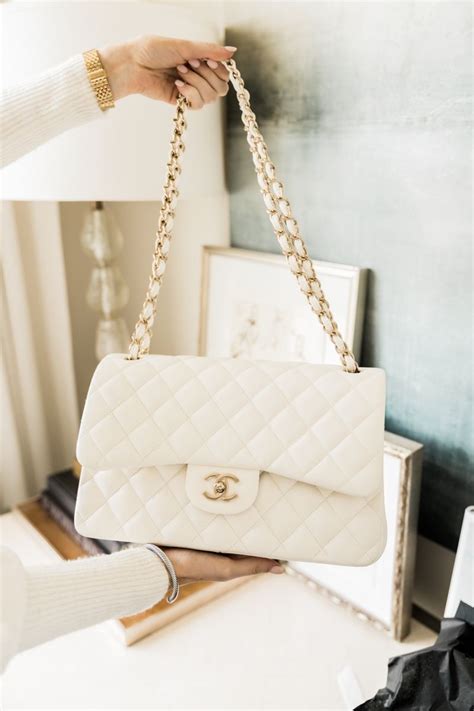 chanel white purses|white chanel purse sale.